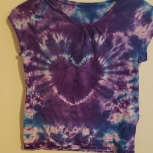 Heart tie dye tshirt
